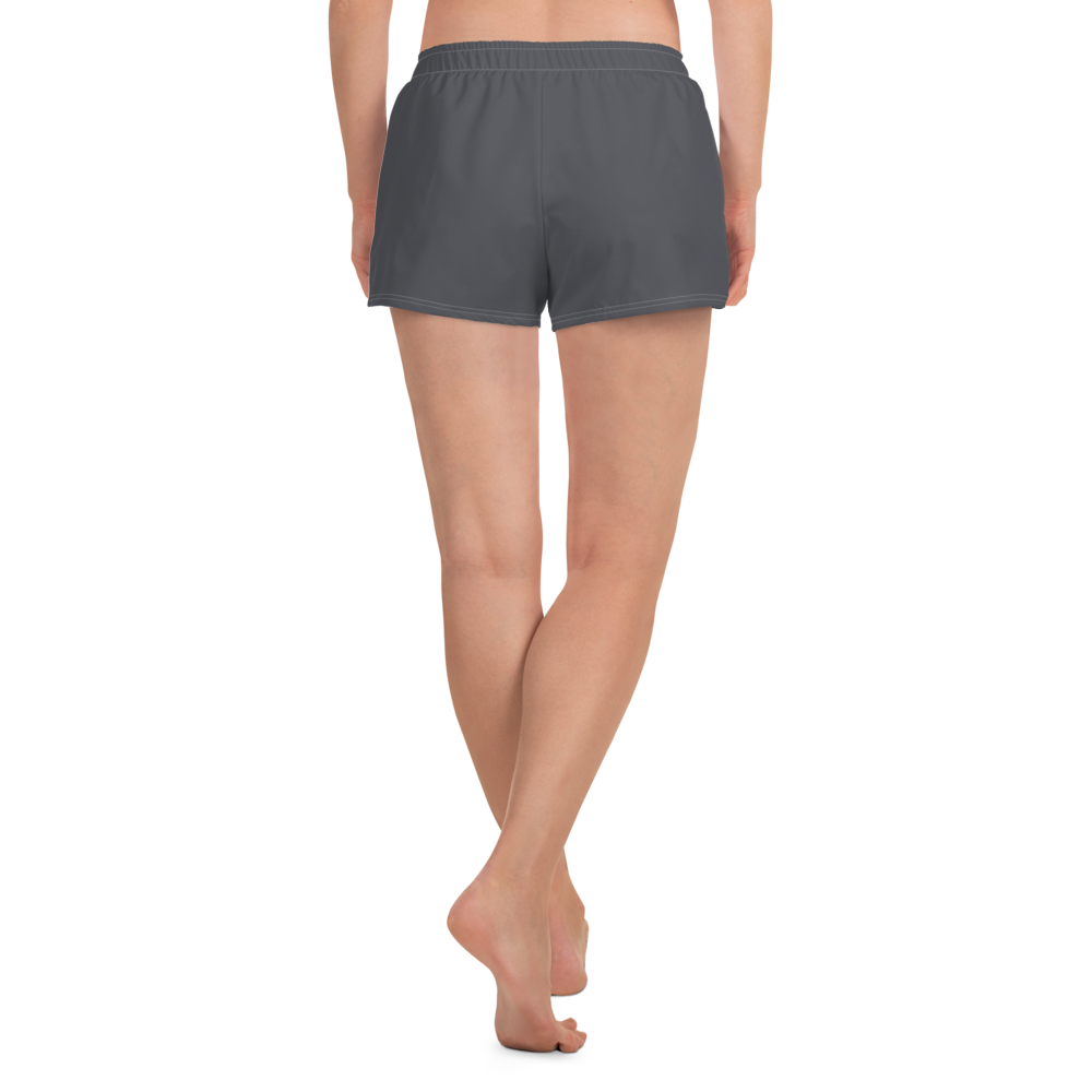 Michigan Upper Peninsula Athletic Shorts (w/ UP Outline) | Women's - Iron Ore Grey