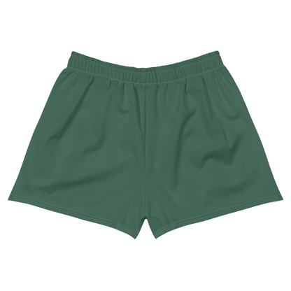 Michigan Upper Peninsula Athletic Shorts (w/ UP Outline) | Women's - Ginger Ale Green