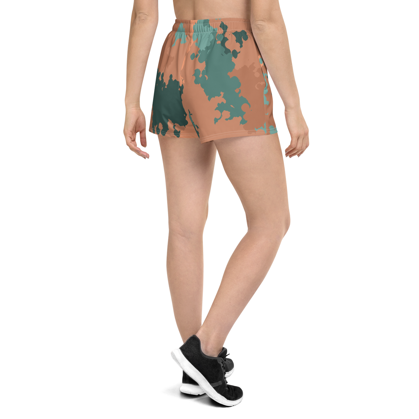 Michigan Upper Peninsula Athletic Shorts (w/ UP Outline) | Women's - Copper Country Camo