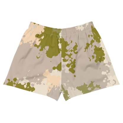 Michigan Upper Peninsula Athletic Shorts (w/ UP Outline) | Women's - Army Green