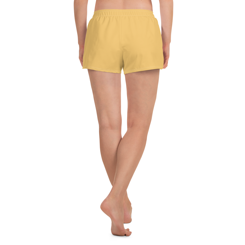 Michigan Upper Peninsula Athletic Shorts (w/ UP Outline) | Women's - Citrine