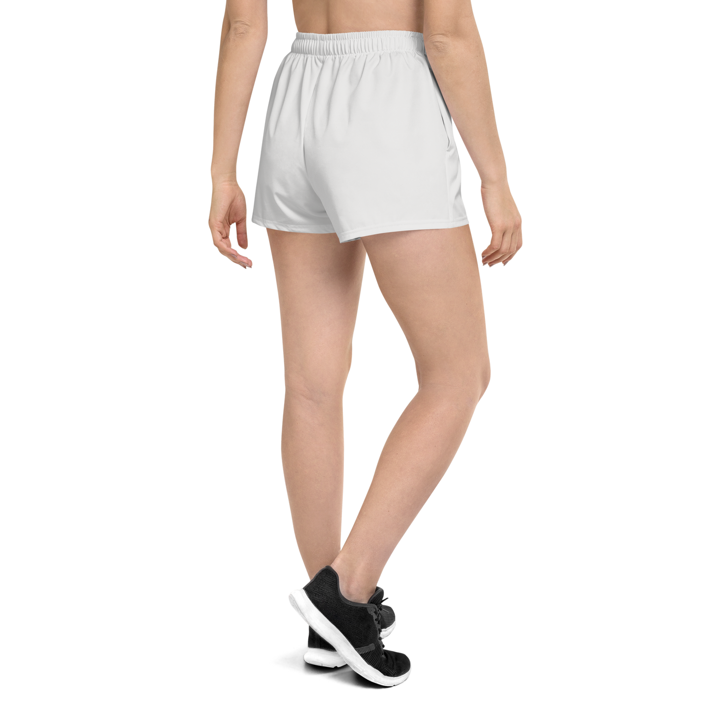 Michigan Upper Peninsula Athletic Shorts (w/ UP Outline) | Women's - Birch Bark White