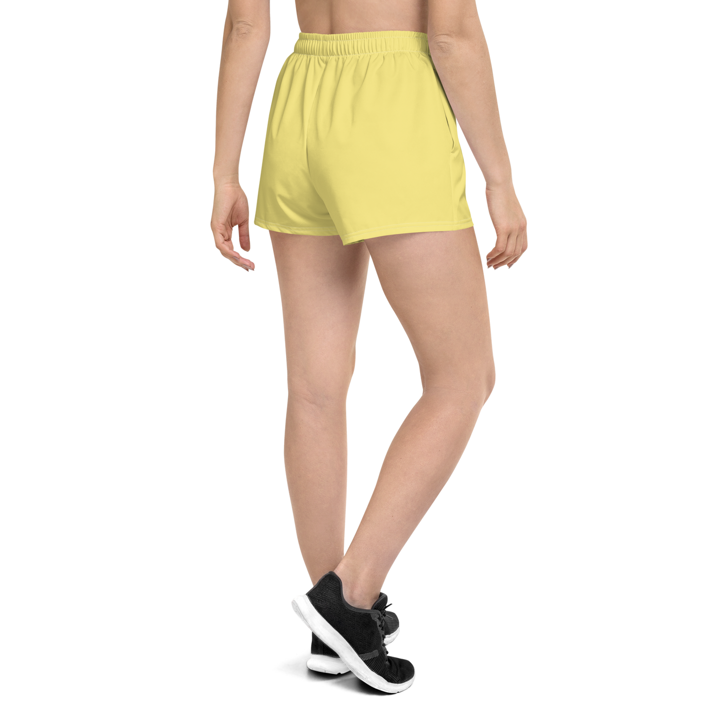 Michigan Upper Peninsula Athletic Shorts (w/ UP Outline) | Women's - Cherry Yellow