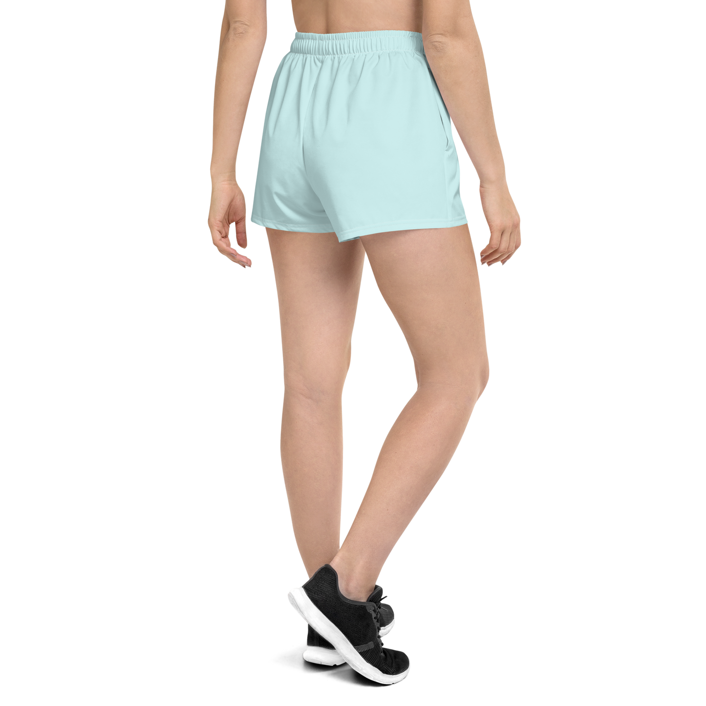 Michigan Upper Peninsula Athletic Shorts (w/ UP Outline) | Women's - Cyan