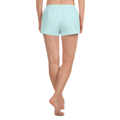 Michigan Upper Peninsula Athletic Shorts (w/ UP Outline) | Women's - Cyan