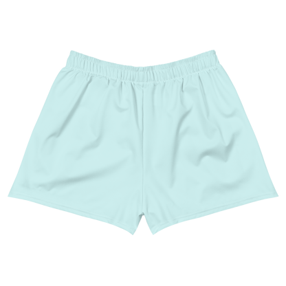 Michigan Upper Peninsula Athletic Shorts (w/ UP Outline) | Women's - Cyan