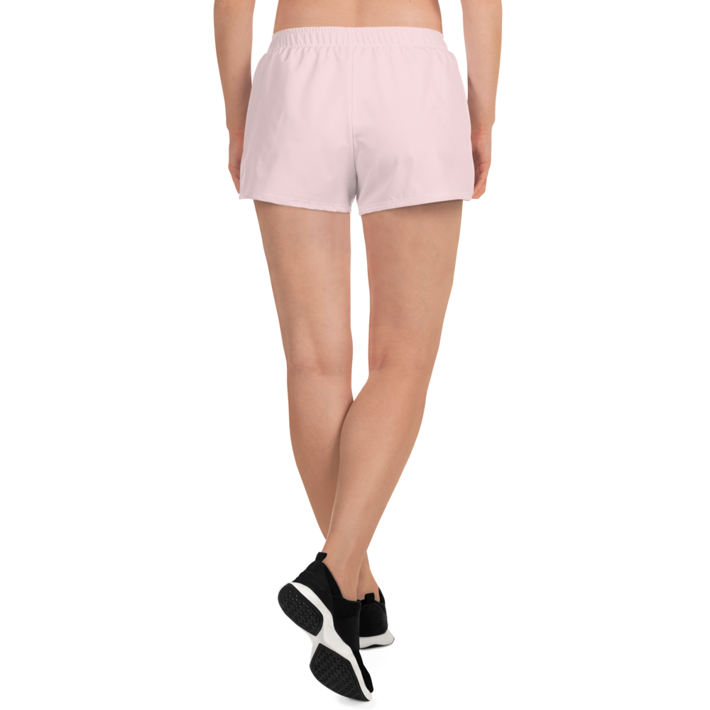 Michigan Upper Peninsula Athletic Shorts (w/ UP Outline) | Women's - Pale Pink