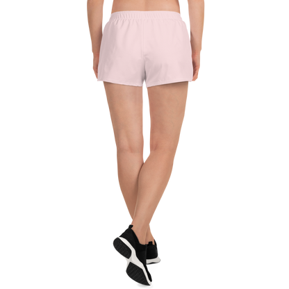 Michigan Upper Peninsula Athletic Shorts (w/ UP Outline) | Women's - Pale Pink