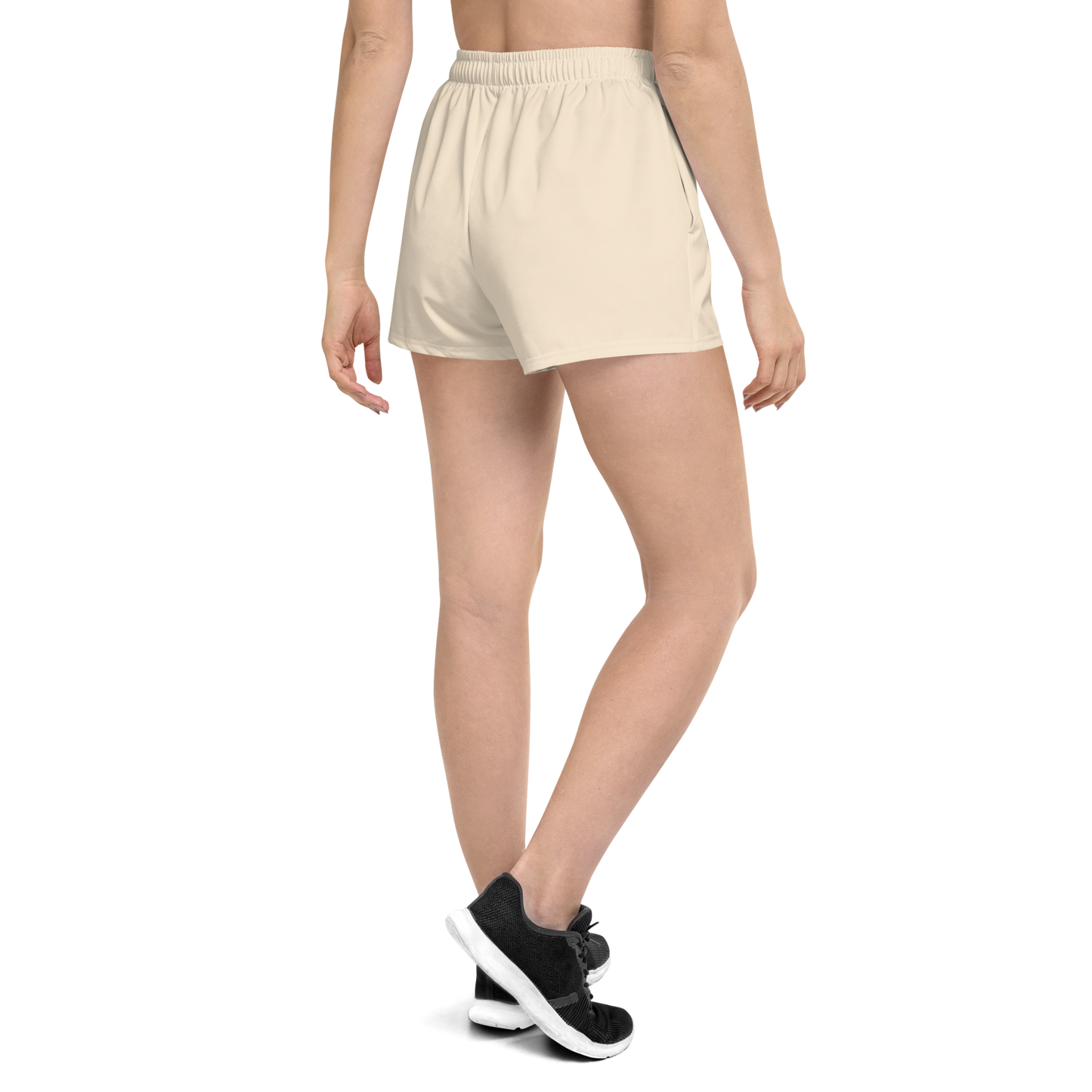 Michigan Upper Peninsula Athletic Shorts (w/ UP Outline) | Women's - Champagne White