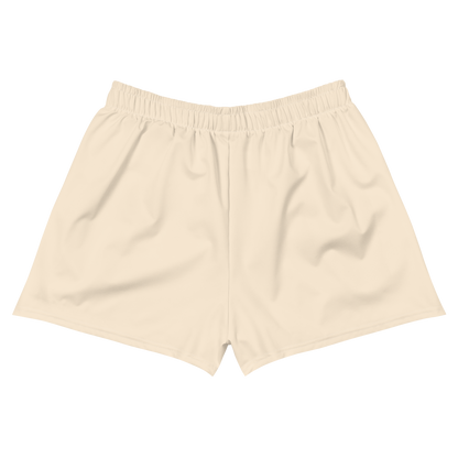 Michigan Upper Peninsula Athletic Shorts (w/ UP Outline) | Women's - Champagne White