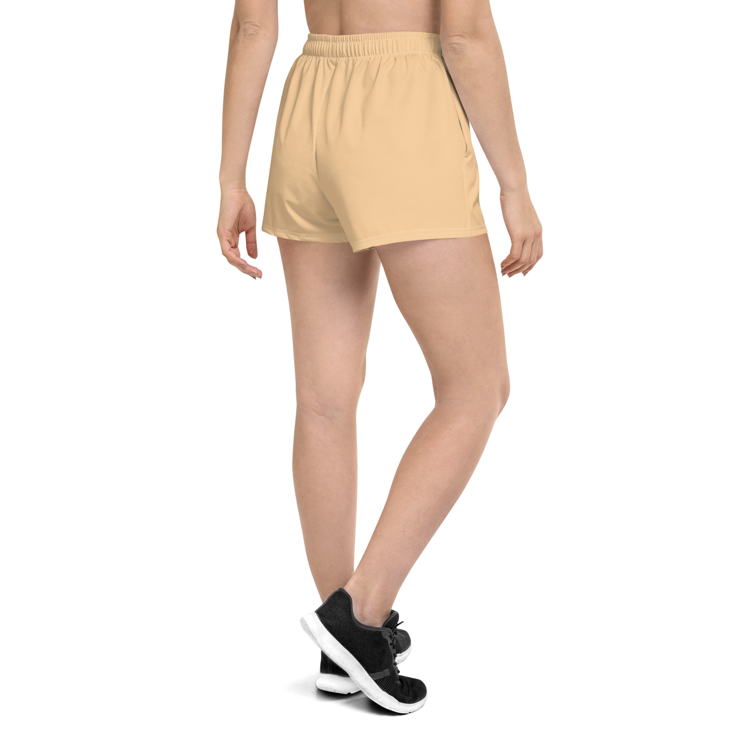 Michigan Upper Peninsula Athletic Shorts (w/ UP Outline) | Women's - Pale Apricot