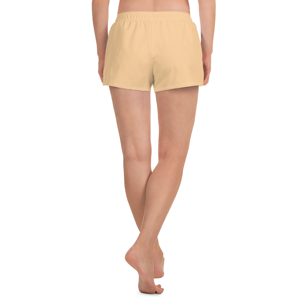 Michigan Upper Peninsula Athletic Shorts (w/ UP Outline) | Women's - Pale Apricot