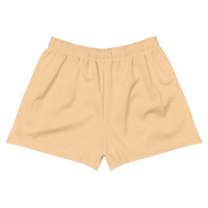 Michigan Upper Peninsula Athletic Shorts (w/ UP Outline) | Women's - Pale Apricot