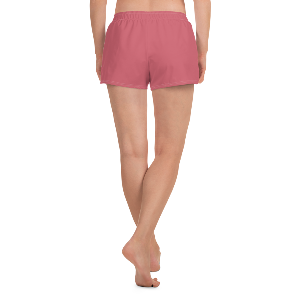 Michigan Upper Peninsula Athletic Shorts (w/ UP Outline) | Women's - Watermelon Pink