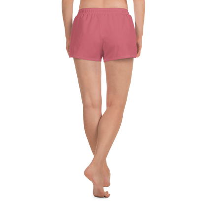 Michigan Upper Peninsula Athletic Shorts (w/ UP Outline) | Women's - Watermelon Pink