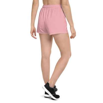 Michigan Upper Peninsula Athletic Shorts (w/ UP Outline) | Women's - Strawberry Pink