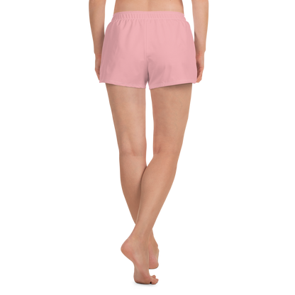 Michigan Upper Peninsula Athletic Shorts (w/ UP Outline) | Women's - Strawberry Pink