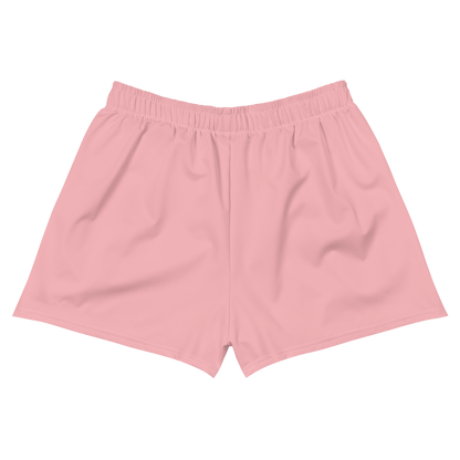 Michigan Upper Peninsula Athletic Shorts (w/ UP Outline) | Women's - Strawberry Pink