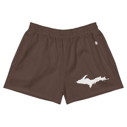 Michigan Upper Peninsula Athletic Shorts (w/ UP Outline) | Women's - Hickory Color