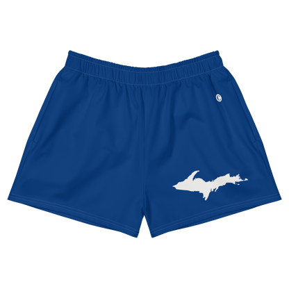 Michigan Upper Peninsula Athletic Shorts (w/ UP Outline) | Women's - Dearborn Blue