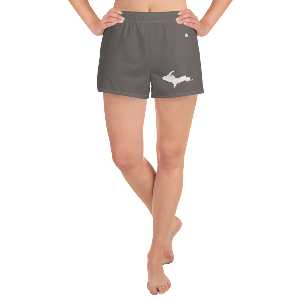 Michigan Upper Peninsula Athletic Shorts (w/ UP Outline) | Women's - Warren Tank Grey