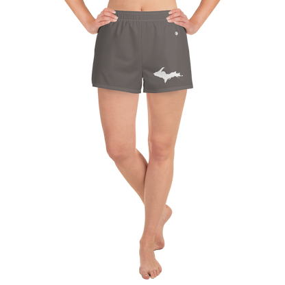 Michigan Upper Peninsula Athletic Shorts (w/ UP Outline) | Women's - Warren Tank Grey