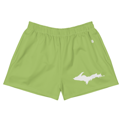 Michigan Upper Peninsula Athletic Shorts (w/ UP Outline) | Women's - Gooseberry Green