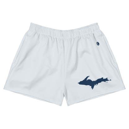 Michigan Upper Peninsula Athletic Shorts (w/ UP Outline) | Women's - Gossy White