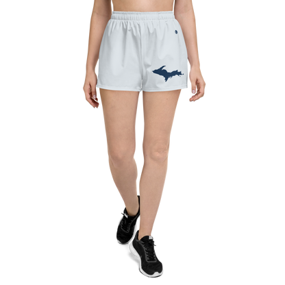 Michigan Upper Peninsula Athletic Shorts (w/ UP Outline) | Women's - Gossy White