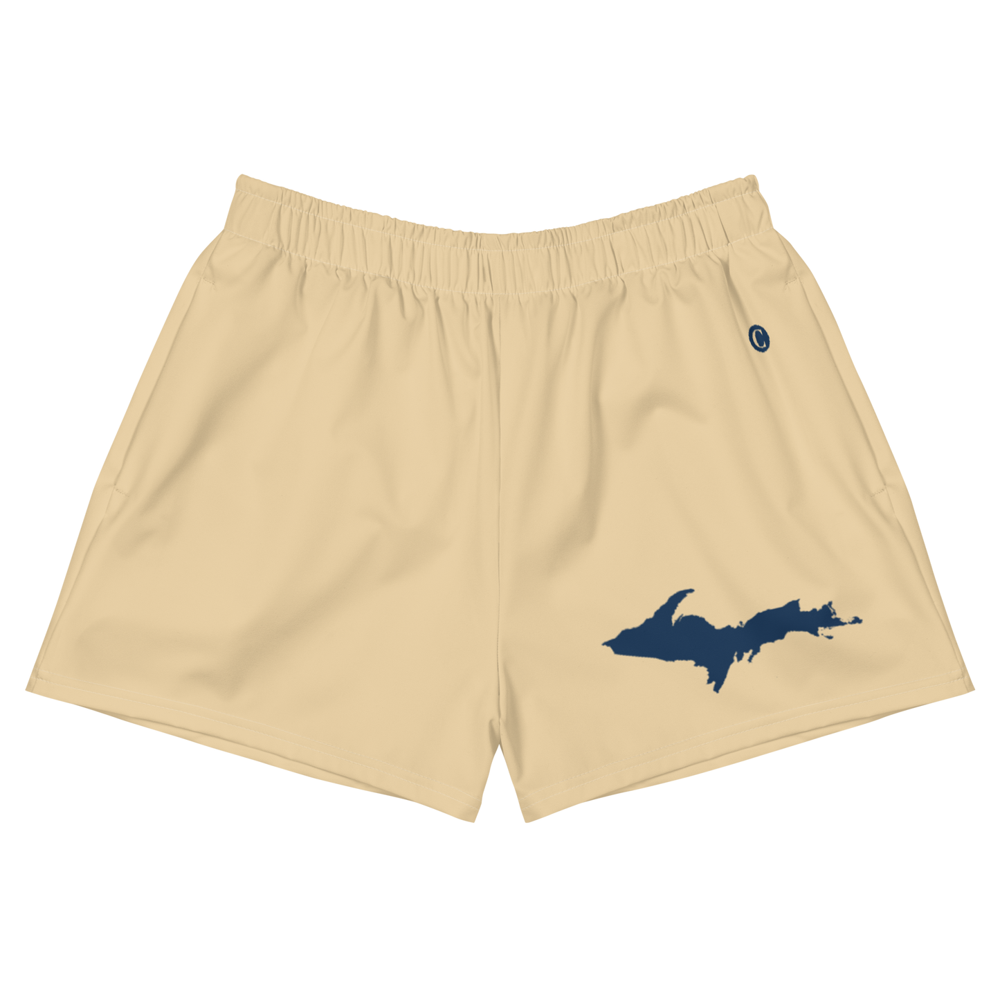 Michigan Upper Peninsula Athletic Shorts (w/ UP Outline) | Women's - Maple Color