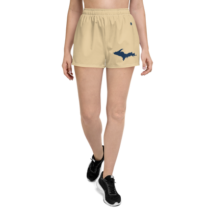 Michigan Upper Peninsula Athletic Shorts (w/ UP Outline) | Women's - Maple Color