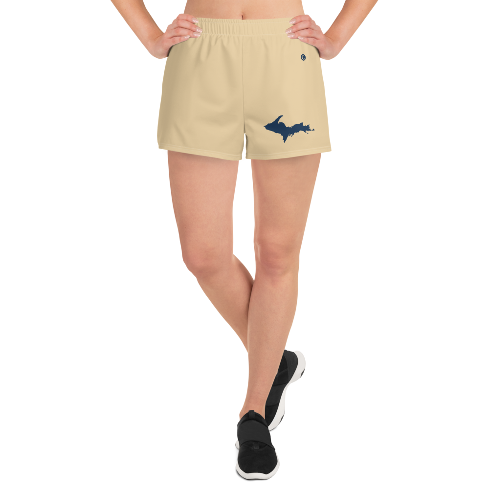 Michigan Upper Peninsula Athletic Shorts (w/ UP Outline) | Women's - Maple Color