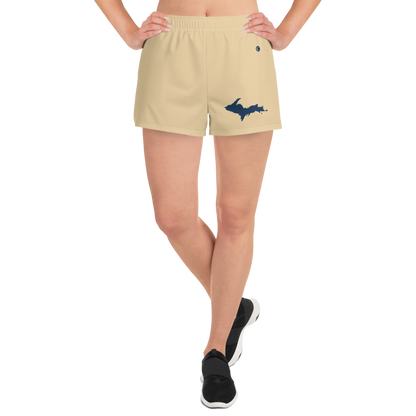 Michigan Upper Peninsula Athletic Shorts (w/ UP Outline) | Women's - Maple Color