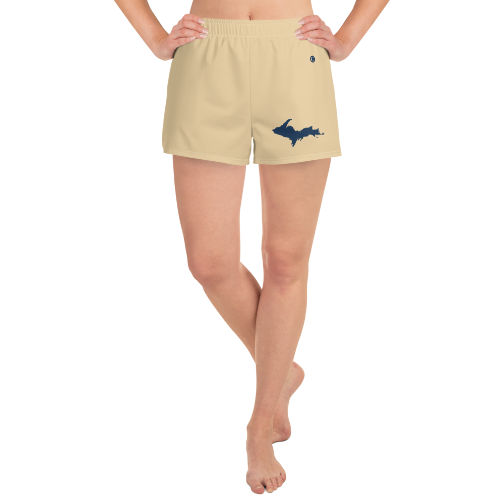 Michigan Upper Peninsula Athletic Shorts (w/ UP Outline) | Women's - Maple Color