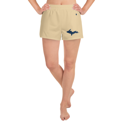 Michigan Upper Peninsula Athletic Shorts (w/ UP Outline) | Women's - Maple Color