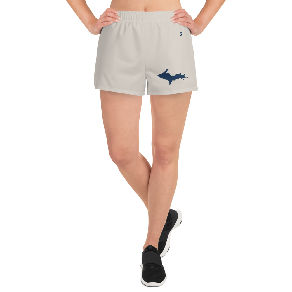 Michigan Upper Peninsula Athletic Shorts (w/ UP Outline) | Women's - Canvas Color