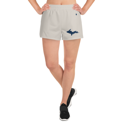 Michigan Upper Peninsula Athletic Shorts (w/ UP Outline) | Women's - Canvas Color