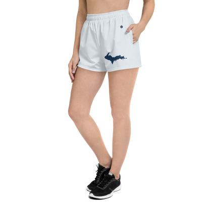 Michigan Upper Peninsula Athletic Shorts (w/ UP Outline) | Women's - Gossy White