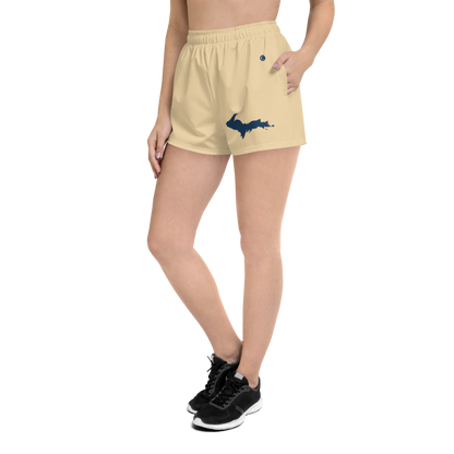 Michigan Upper Peninsula Athletic Shorts (w/ UP Outline) | Women's - Maple Color