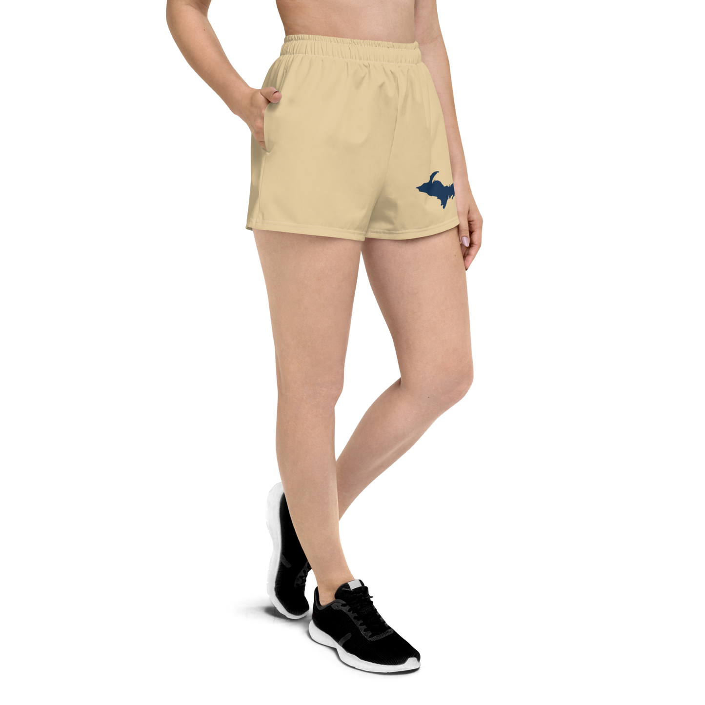 Michigan Upper Peninsula Athletic Shorts (w/ UP Outline) | Women's - Maple Color