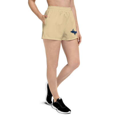 Michigan Upper Peninsula Athletic Shorts (w/ UP Outline) | Women's - Maple Color