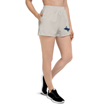 Michigan Upper Peninsula Athletic Shorts (w/ UP Outline) | Women's - Canvas Color