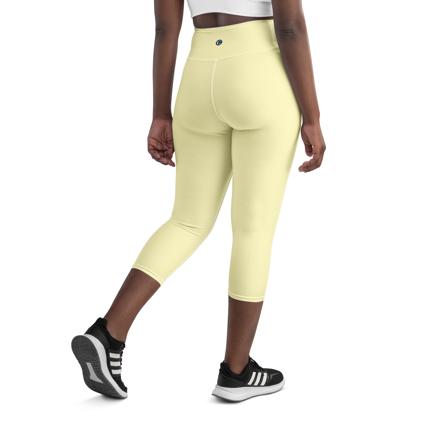 Michigan Upper Peninsula Yoga Leggings (w/ UP USA Flag) | Canary Yellow