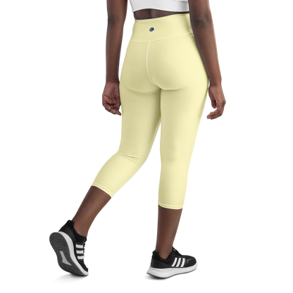 Michigan Upper Peninsula Yoga Leggings (w/ UP USA Flag) | Canary Yellow