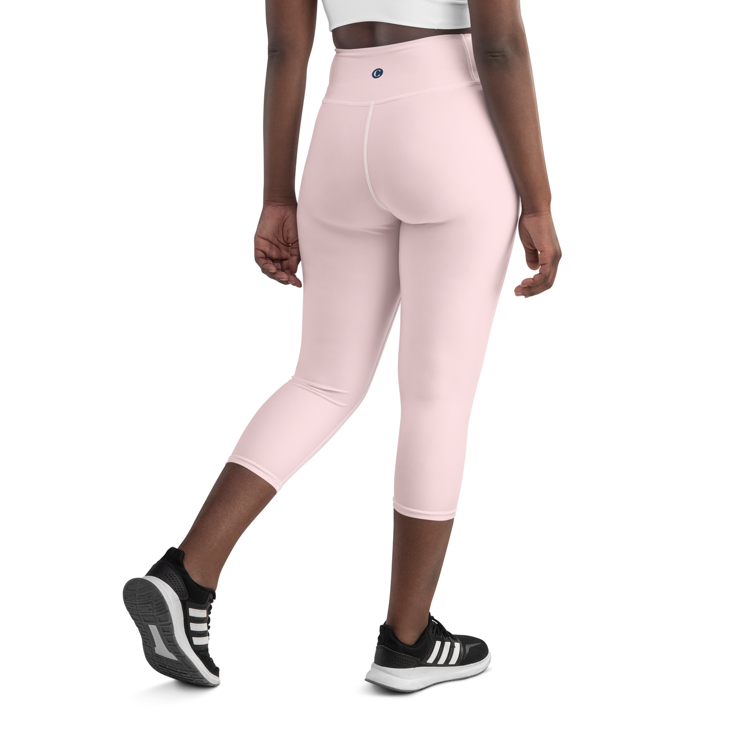 Michigan Upper Peninsula Yoga Leggings (w/ UP USA Flag) | Pale Pink