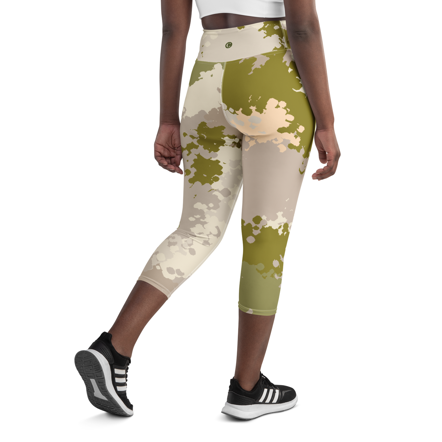 Michigan Upper Peninsula Yoga Leggings (w/ UP USA Flag) | Rosy Mound Camo