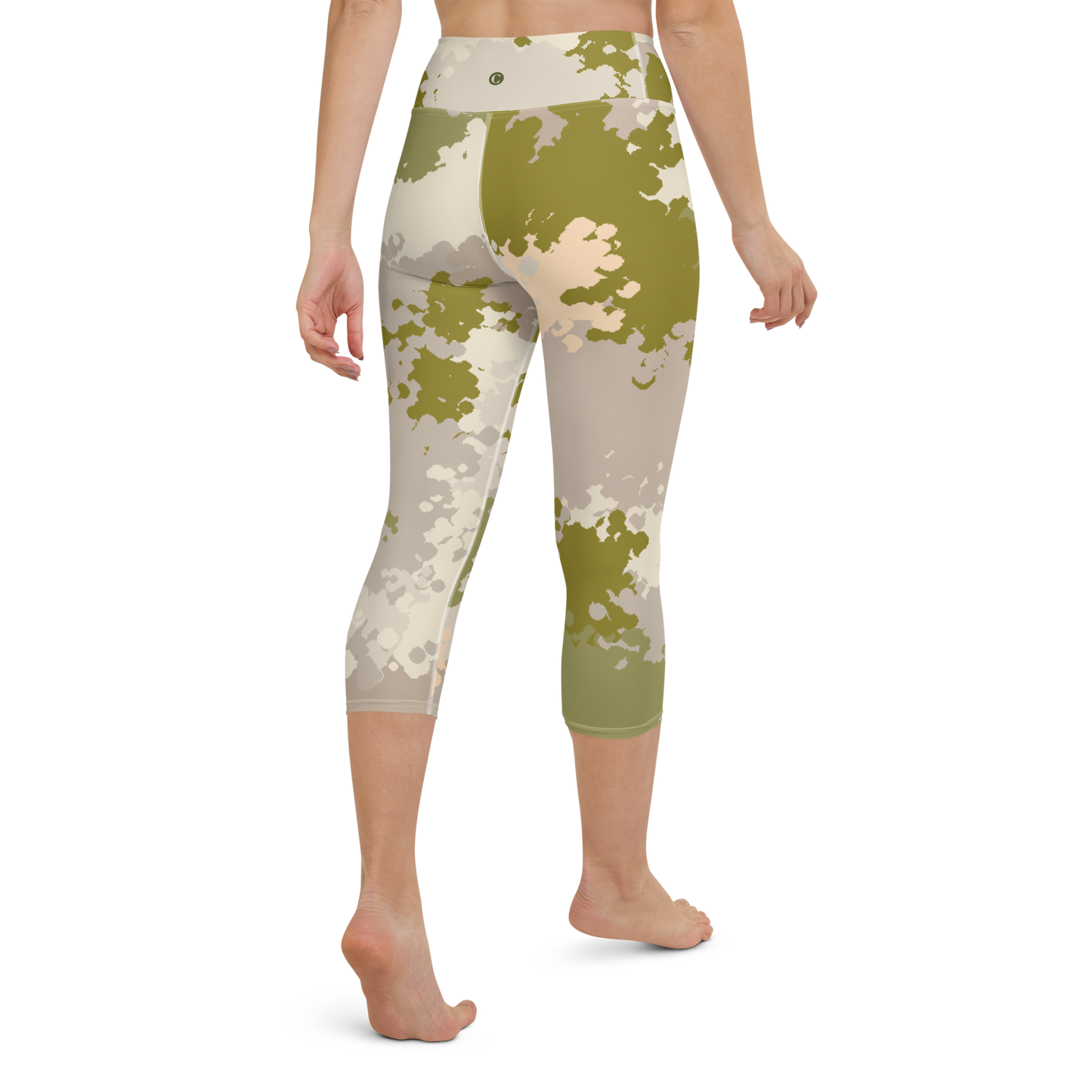 Michigan Upper Peninsula Yoga Leggings (w/ UP USA Flag) | Rosy Mound Camo