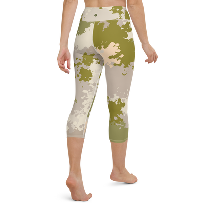 Michigan Upper Peninsula Yoga Leggings (w/ UP USA Flag) | Rosy Mound Camo