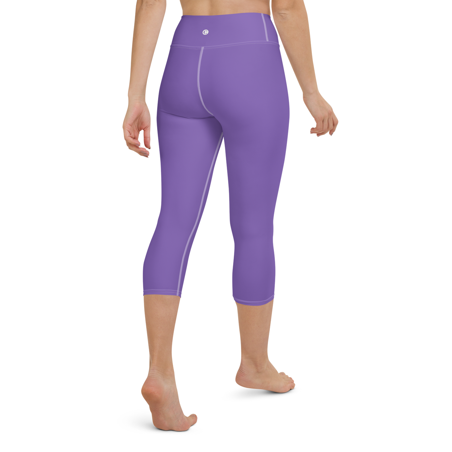 Michigan Upper Peninsula Yoga Capri Leggings (w/ UP Outline) | Lake Iris