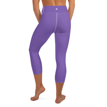 Michigan Upper Peninsula Yoga Capri Leggings (w/ UP Outline) | Lake Iris